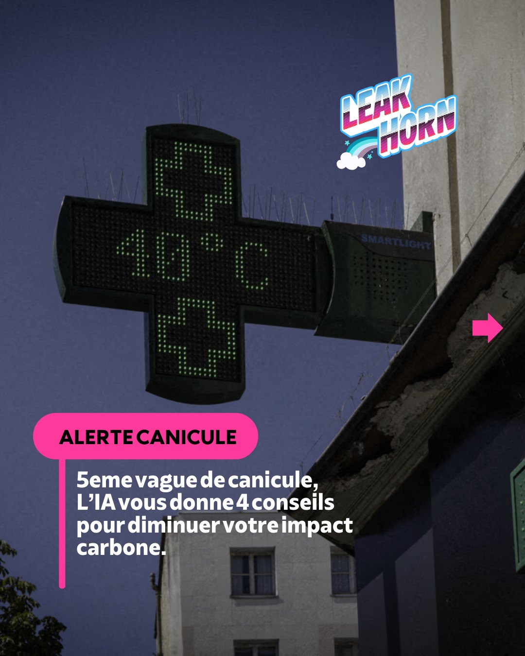 5e vague de canicule, l’IA vous donne 4 conseils pour diminuer votre impact carbone.