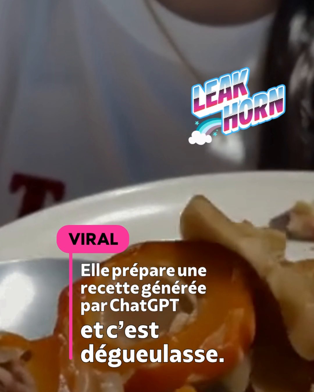 Elle prépare une recette générée par ChatGPT et c’est dégueulasse.